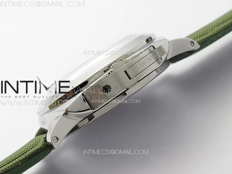 PAM606 Q "Hong Kong" HWF Black Dial on Green Nylon Strap P.3000 Super Clone